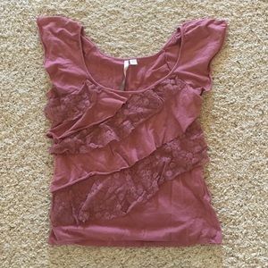 Lauren Conrad Lace Layer shirt